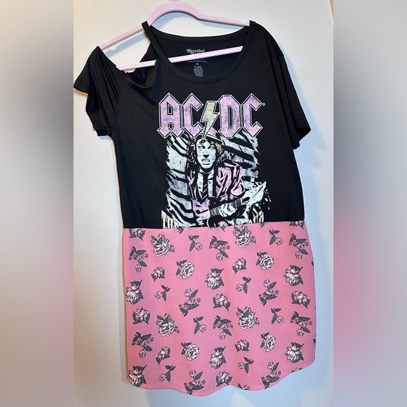 AC DC dress up cycle floral cold shoulder handmade - Picture 1 of 7